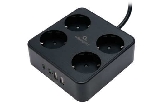 Сетевой фильтр Cablexpert PLT-4-C2U2-B-2