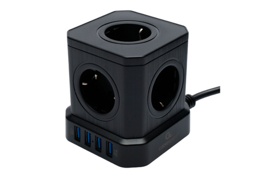 Сетевой фильтр Cablexpert Tower TWR-5-U4-B-3