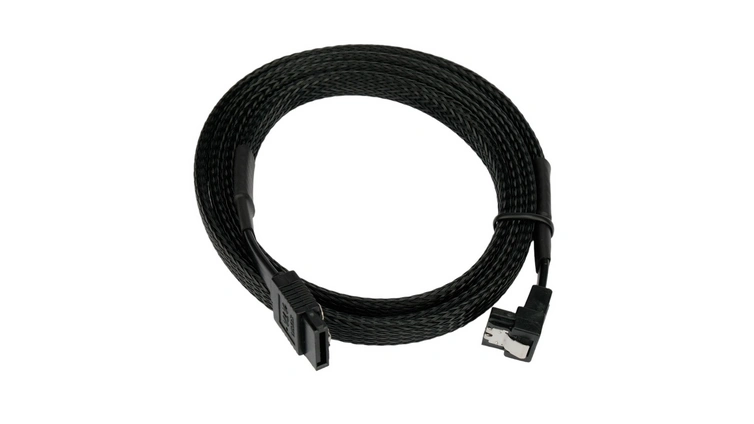 SATA кабель интерфейсный Cablexpert CC-SATAM-DATA90-BLBR-100CM