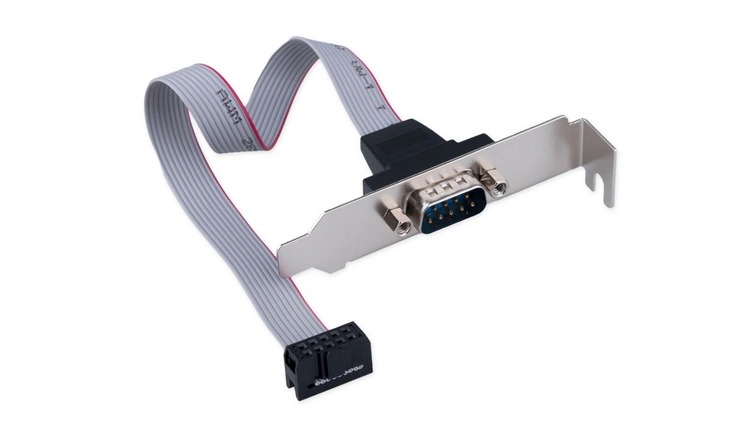 Планка COM на заднюю панель низкопрофильная Cablexpert CCDB9RECEPTACLE-LP