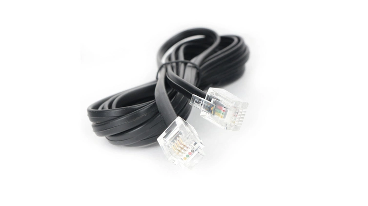 Кабель телефонный Cablexpert TC6P4C-2M-BK