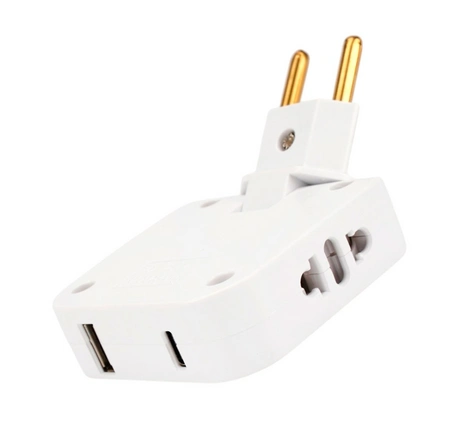 Тройник питания Cablexpert TPA-F-2-CU